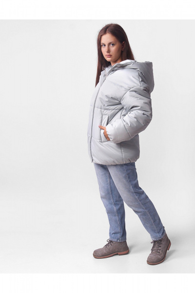 Зимняя утепленная куртка для девочки на каждый день АРТУС 24С57-Р57 дымчатая_мята - фото 7