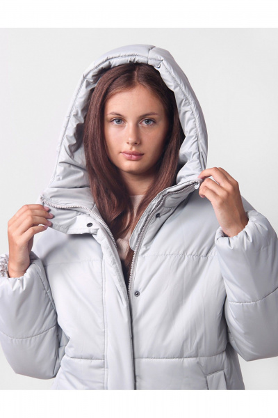 Зимняя утепленная куртка для девочки на каждый день АРТУС 24С57-Р57 дымчатая_мята - фото 6