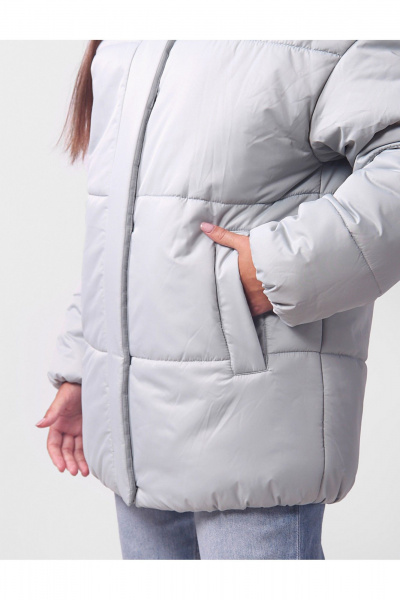 Зимняя утепленная куртка для девочки на каждый день АРТУС 24С57-Р57 дымчатая_мята - фото 5