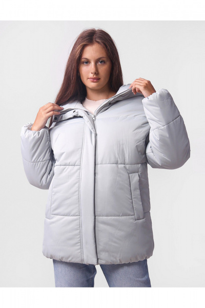 Зимняя утепленная куртка для девочки на каждый день АРТУС 24С57-Р57 дымчатая_мята - фото 3