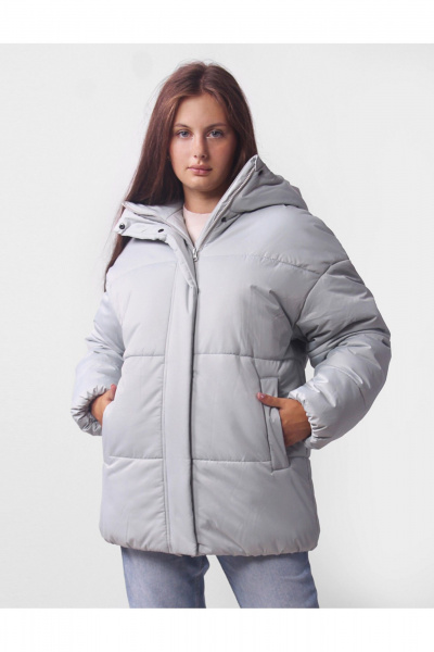 Зимняя утепленная куртка для девочки на каждый день АРТУС 24С57-Р57 дымчатая_мята - фото 2