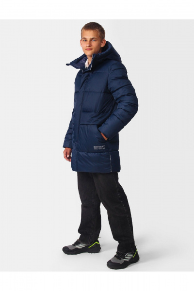 Куртка для мальчика утепленная с зонами карманов и светотехникой АРТУС 24С41-Р57 ночной_синий - фото 10