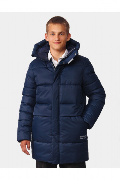 Куртка для мальчика утепленная с зонами карманов и светотехникой АРТУС 24С41-Р57 ночной_синий - фото 9