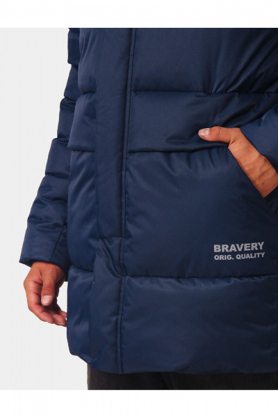 Куртка для мальчика утепленная с зонами карманов и светотехникой АРТУС 24С41-Р57 ночной_синий - фото 8