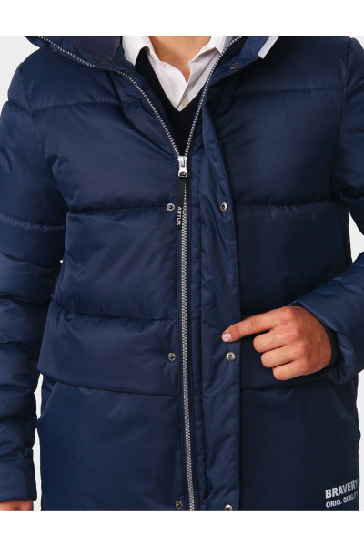 Куртка для мальчика утепленная с зонами карманов и светотехникой АРТУС 24С41-Р57 ночной_синий - фото 7