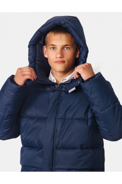Куртка для мальчика утепленная с зонами карманов и светотехникой АРТУС 24С41-Р57 ночной_синий - фото 2