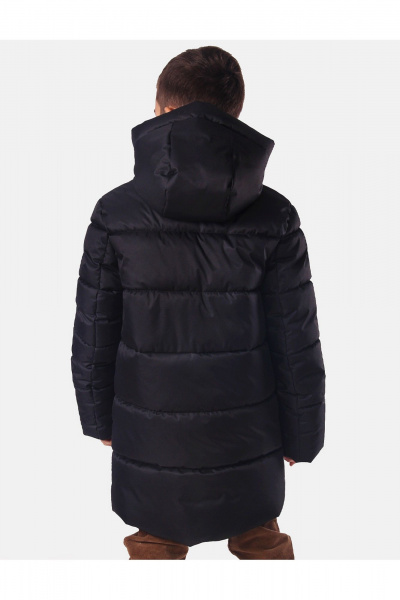 Куртка утепленная для мальчика с капюшоном и светотечностью АРТУС 24С41-Р57 черный - фото 10