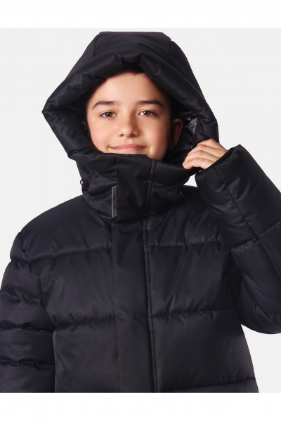 Куртка утепленная для мальчика с капюшоном и светотечностью АРТУС 24С41-Р57 черный - фото 3