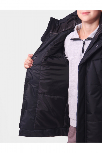 Куртка для мальчика утепленная с световозвращающей тесьмой АРТУС 24С54-Р57 черный - фото 8