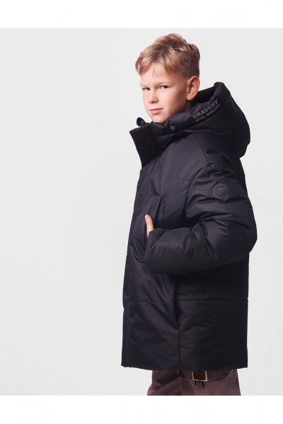 Куртка для мальчика утепленная с световозвращающей тесьмой АРТУС 24С54-Р57 черный - фото 6