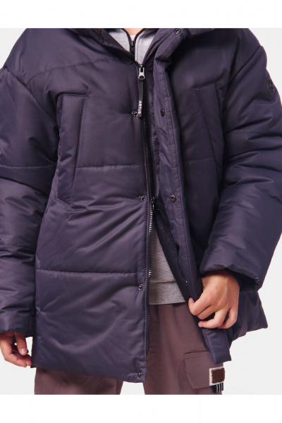 Куртка для мальчика с рельефами и магнитными карманами АРТУС 24С54-Р57 серый - фото 7