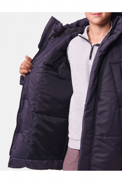 Куртка для мальчика с рельефами и магнитными карманами АРТУС 24С54-Р57 серый - фото 4