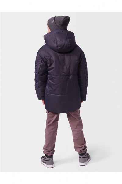 Куртка для мальчика с рельефами и магнитными карманами АРТУС 24С54-Р57 серый - фото 3