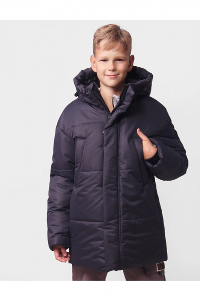Куртка для мальчика с рельефами и магнитными карманами АРТУС 24С54-Р57 серый - фото 2