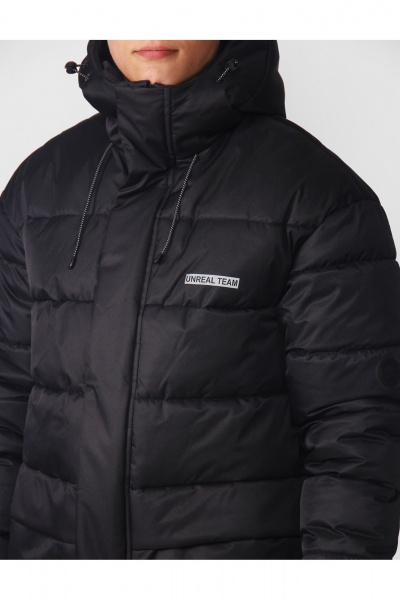 Пальто для девочки утепленное с меховой опушкой АРТУС 24С39-Р57 черный - фото 7