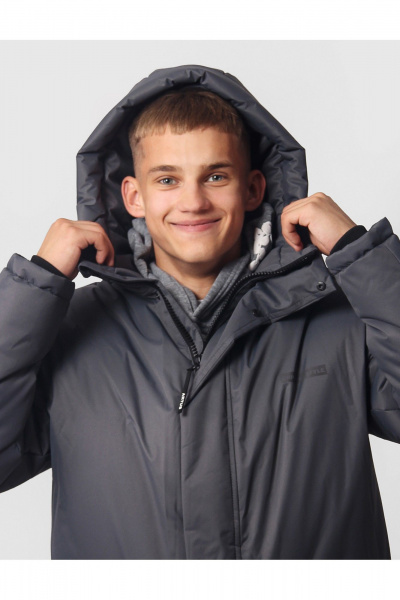 Зимняя утепленная куртка для мальчика на каждый день АРТУС 24С56-Р57 асфальт - фото 7