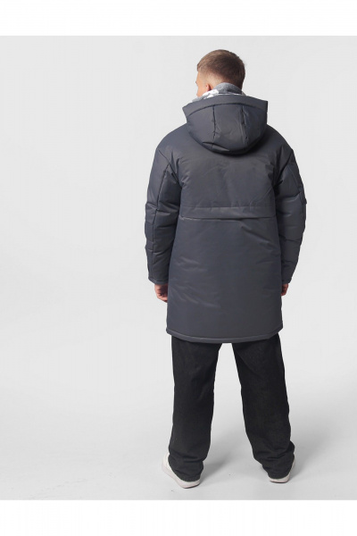 Зимняя утепленная куртка для мальчика на каждый день АРТУС 24С56-Р57 асфальт - фото 6