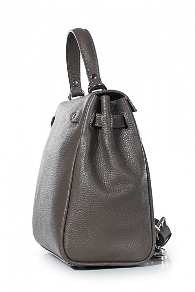 Платье нарядное из трикотажа и фатина с фигурной кокеткой Galanteya 11024.24с1006к45 серо-коричневый - фото 4