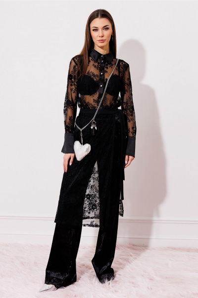 Блуза Butеr 2989 черный - фото 8