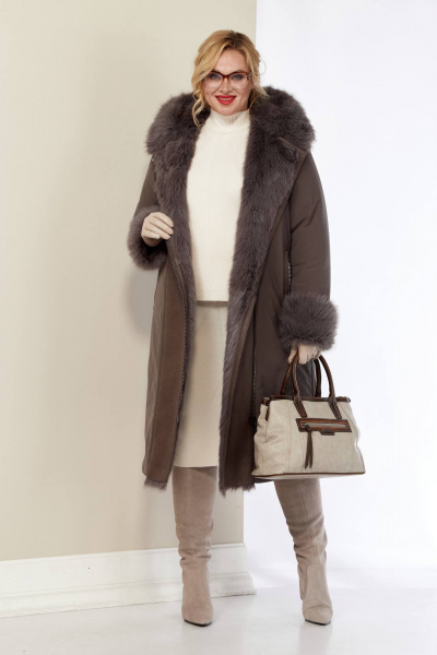 Пальто Shetti 2175 капучино - фото 8