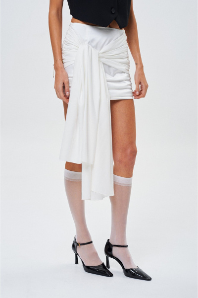 Молочный трансформер-юбка со скрытой молнией и удобной завязкой SHAM SHAM 1033 молочный - фото 3