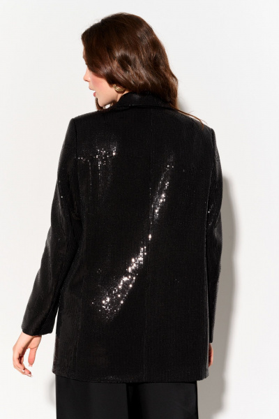 Демисезонный жакет из пайеток свободного силуэта на подкладке FOXY FOX 1699 - фото 2
