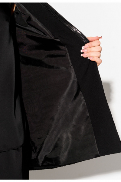 Демисезонный жакет из пайеток свободного силуэта на подкладке FOXY FOX 1699 - фото 11