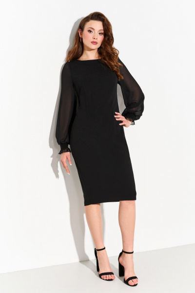 Платье прилегающего силуэта с шифоновыми рукавами и молнией FOXY FOX 1701 - фото 2