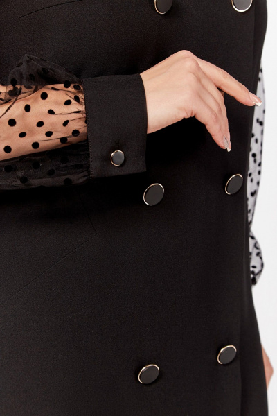 Платье Swallow 796 черный - фото 6