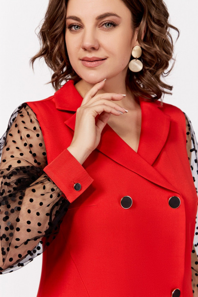 Платье Swallow 796.1 красный - фото 6