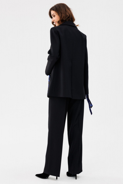 Брюки из костюмной ткани с застежкой на молнию демисезон EOLA 2720 черный - фото 7