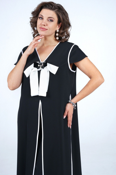 Блуза и широкие брюки с разрезами и крылышковым рукавом Alani Collection 2260 - фото 8