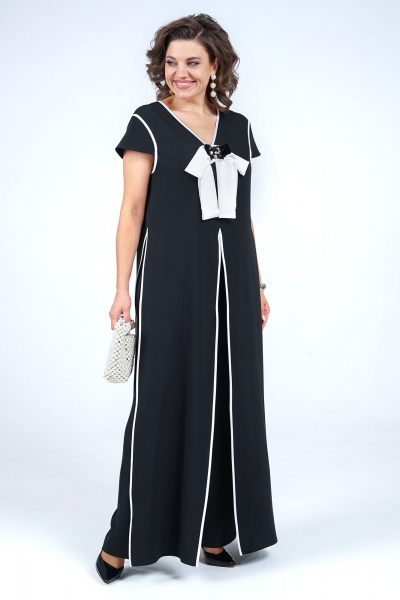 Блуза и широкие брюки с разрезами и крылышковым рукавом Alani Collection 2260 - фото 6