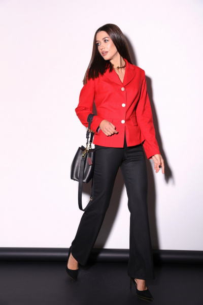 Костюм 2-ка приталенный жакет и классические брюки LM К5018 - фото 7