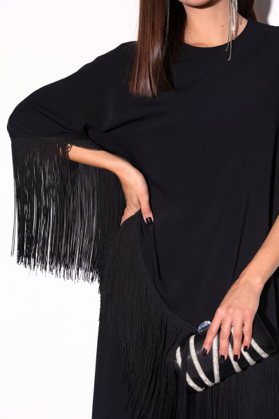 Комбинированный комплект блузки и брюк с ассиметричным низом LM К5015 - фото 12