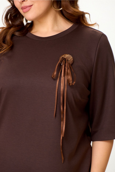 Джемпер и юбка свободного кроя, комфортный Everyday стиль OVERYOU М175 - фото 3