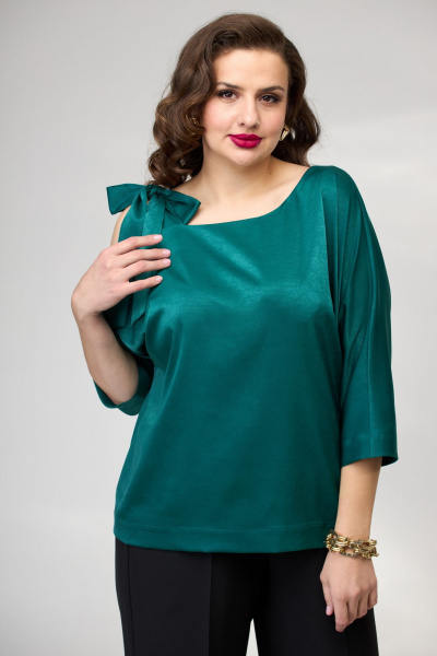 Блуза Andina city 5024 аквамарин - фото 1