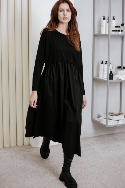 Платье бохо свободное с регулируемой талией крупное BUNABOUTIQUE 2106 - фото 6