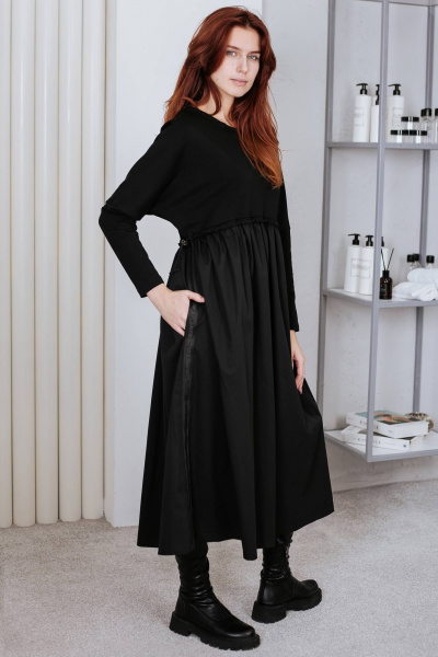 Платье бохо свободное с регулируемой талией крупное BUNABOUTIQUE 2106 - фото 5