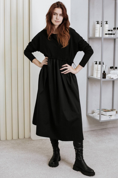 Платье бохо свободное с регулируемой талией крупное BUNABOUTIQUE 2106 - фото 1