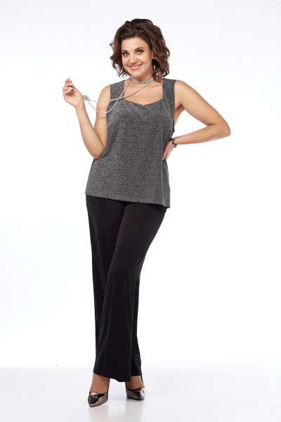 Платье А-силуэта с асимметричной горловиной и цепочной бретелью Jurimex 3248 - фото 5