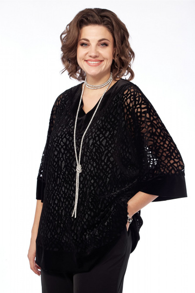 Платье А-силуэта с асимметричной горловиной и цепочной бретелью Jurimex 3248 - фото 3