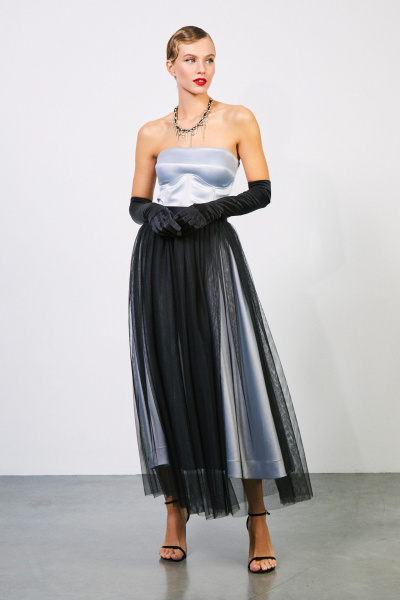 Топ-корсет из атласа с усиленными поролоновыми чашками и застежкой Rivoli 2416.2 - фото 2