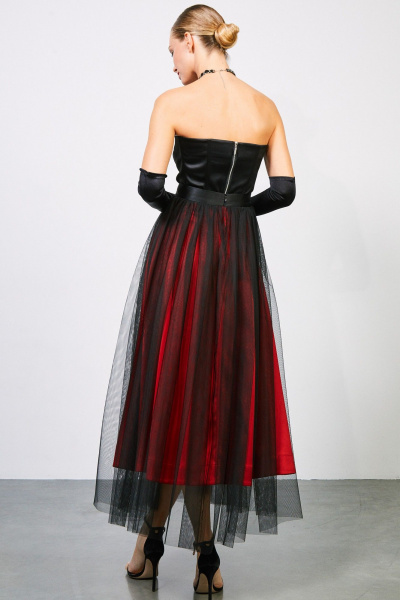 Топ-корсет из атласа с поролоновыми чашками и застежкой на спинке Rivoli 2416 - фото 7