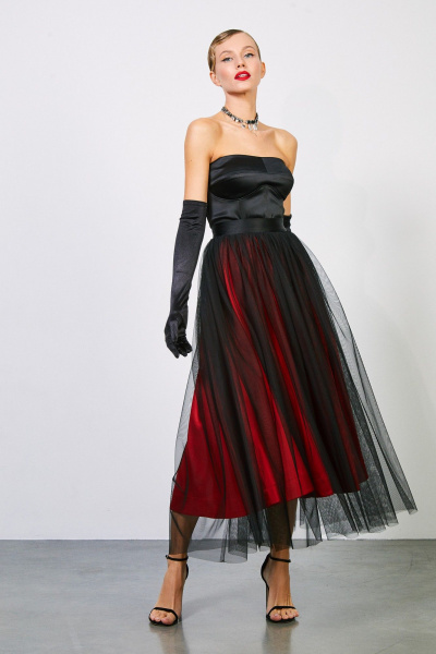 Топ-корсет из атласа с поролоновыми чашками и застежкой на спинке Rivoli 2416 - фото 5