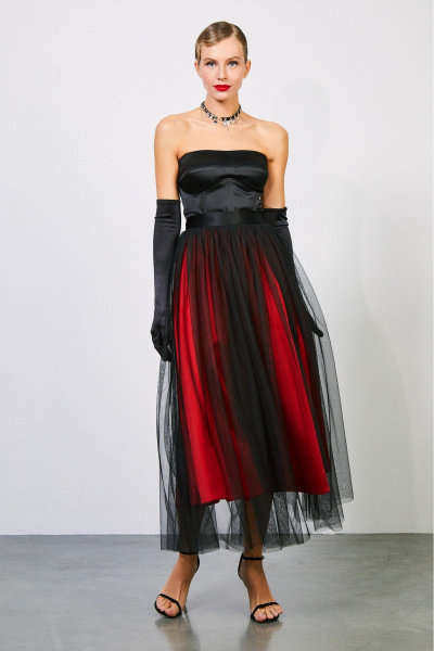 Топ-корсет из атласа с поролоновыми чашками и застежкой на спинке Rivoli 2416 - фото 4