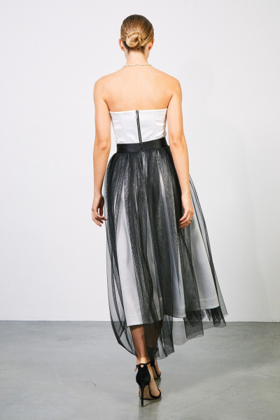 Топ-корсет из атласа с косточками и молнией на спинке Rivoli 2416.1 - фото 5