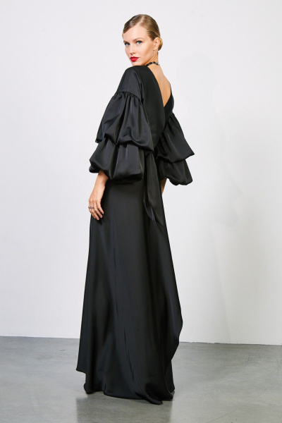 Платье-трансформер с запахом и двухъярусными рукавами Rivoli 7174 - фото 11