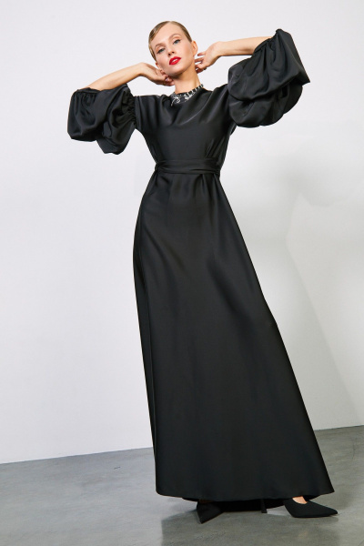 Платье-трансформер с запахом и двухъярусными рукавами Rivoli 7174 - фото 10