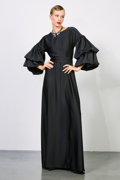 Платье-трансформер с запахом и двухъярусными рукавами Rivoli 7174 - фото 6